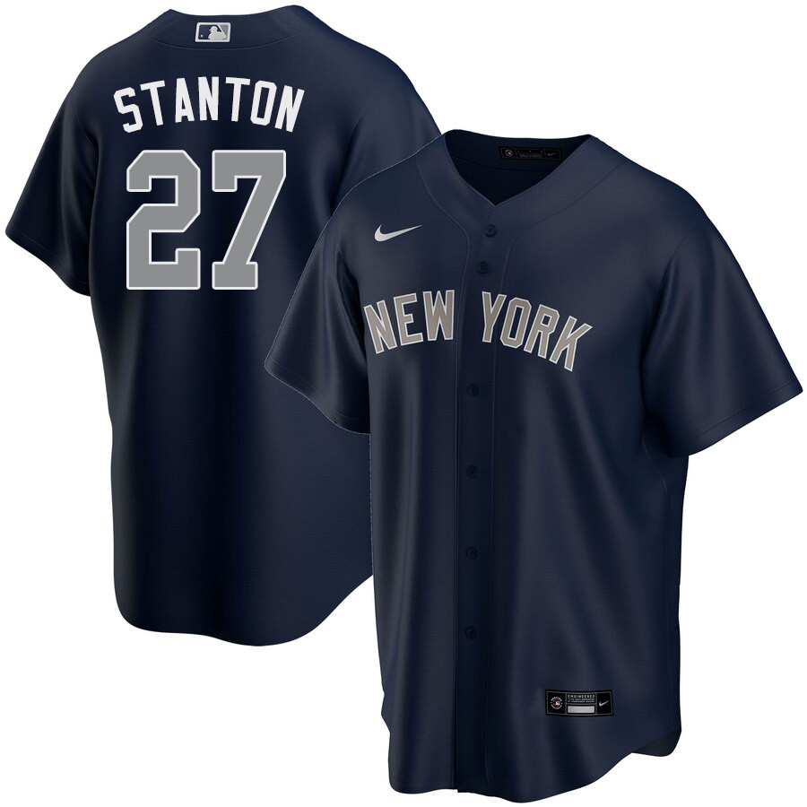 2020 Nike Men #27 Giancarlo Stanton New York Yankees Baseball Jerseys Sale-Navy